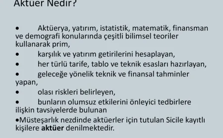 Aktüer Nasıl Olunur? Aktüer Ne Kadar Kazanır?